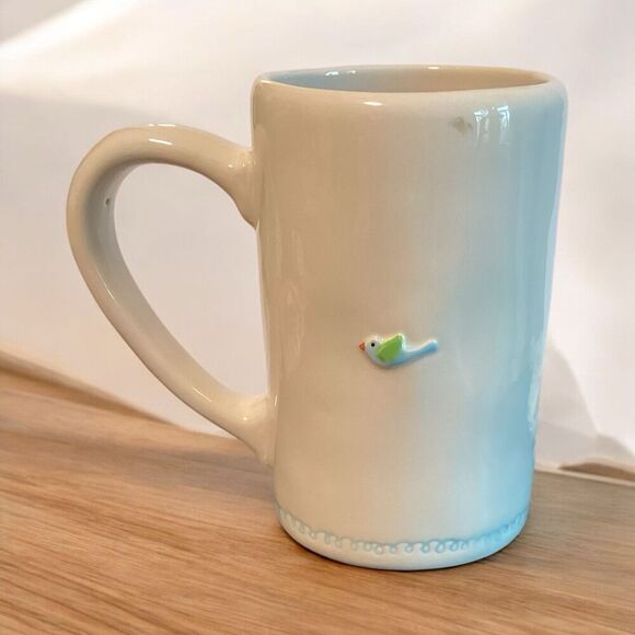 Grassland Road Bird & Birdcage “Get Out There…” Coffee Mug Tea Cup - Picture 3 of 5